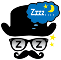 moustache and glasses gentleman sticker #1571181