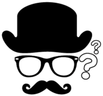 moustache and glasses gentleman sticker #1571187