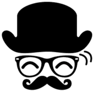 moustache and glasses gentleman sticker #1571190