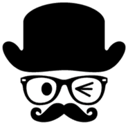 moustache and glasses gentleman sticker #1571191