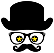 moustache and glasses gentleman sticker #1571192