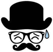 moustache and glasses gentleman sticker #1571193