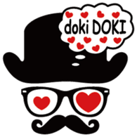 moustache and glasses gentleman sticker #1571196