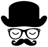 moustache and glasses gentleman sticker #1571197