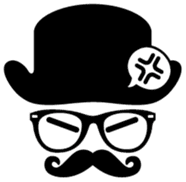 moustache and glasses gentleman sticker #1571200