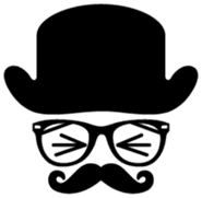 moustache and glasses gentleman sticker #1571209