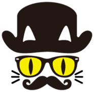 moustache and glasses gentleman sticker #1571214