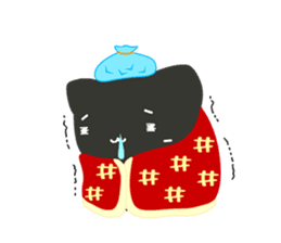 Slow and Lazy cat "pofuneko" sticker #1573570