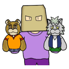 wolf and bear and sasaki-san