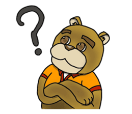 wolf and bear and sasaki-san sticker #1573779