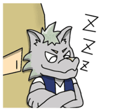 wolf and bear and sasaki-san sticker #1573782