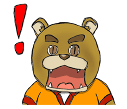 wolf and bear and sasaki-san sticker #1573790