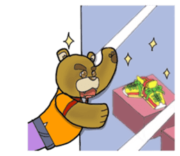 wolf and bear and sasaki-san sticker #1573791