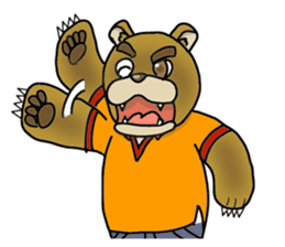 wolf and bear and sasaki-san sticker #1573800