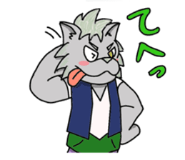 wolf and bear and sasaki-san sticker #1573807
