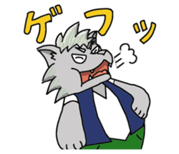 wolf and bear and sasaki-san sticker #1573813
