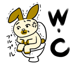 rabbit charbo sticker #1573885