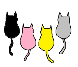 Bright cats sticker #1574081