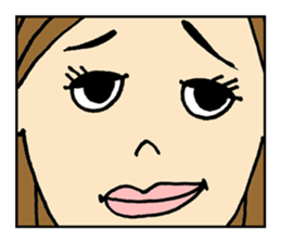 The Funny Girl's Stamp, A-ko Chan sticker #1574758
