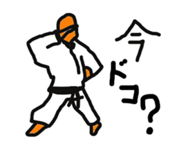 KARATE WORD sticker #1574869