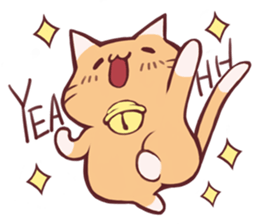 Reaction cat sticker #1575658