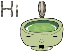 Green tea SAMURAI "GUTTY" sticker #1576456