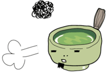 Green tea SAMURAI "GUTTY" sticker #1576469