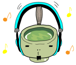 Green tea SAMURAI "GUTTY" sticker #1576482