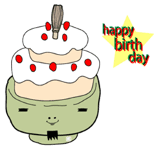 Green tea SAMURAI "GUTTY" sticker #1576487