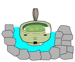 Green tea SAMURAI "GUTTY" sticker #1576488