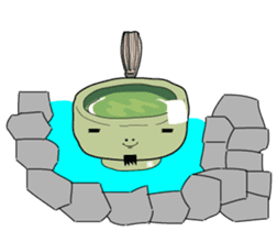 Green tea SAMURAI "GUTTY" sticker #1576488