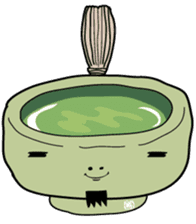 Green tea SAMURAI "GUTTY" sticker #1576494