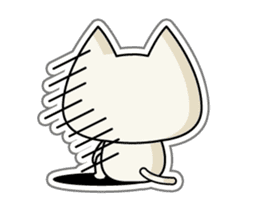 The collection of reaction of a cat sticker #1576707