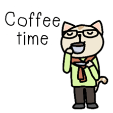 Cat in the city sticker #1577511