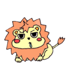 mini lion and a breeding member sticker #1577780