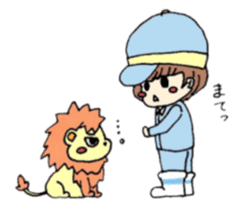 mini lion and a breeding member sticker #1577781