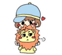 mini lion and a breeding member sticker #1577784