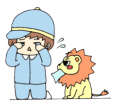 mini lion and a breeding member sticker #1577785