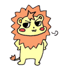 mini lion and a breeding member sticker #1577798