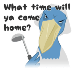 The suspicious bird:Mr.Shoebill(Eng ver) sticker #1578824