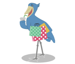 The suspicious bird:Mr.Shoebill(Eng ver) sticker #1578826