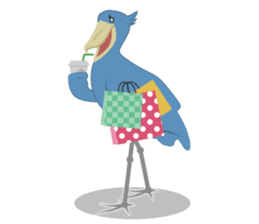 The suspicious bird:Mr.Shoebill(Eng ver) sticker #1578826