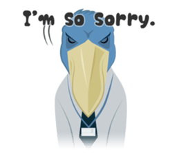The suspicious bird:Mr.Shoebill(Eng ver) sticker #1578827