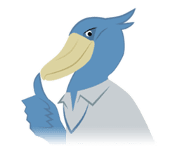 The suspicious bird:Mr.Shoebill(Eng ver) sticker #1578828