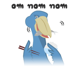 The suspicious bird:Mr.Shoebill(Eng ver) sticker #1578830
