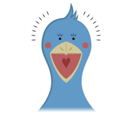 The suspicious bird:Mr.Shoebill(Eng ver) sticker #1578838