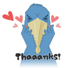 The suspicious bird:Mr.Shoebill(Eng ver) sticker #1578840