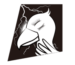 The suspicious bird:Mr.Shoebill(Eng ver) sticker #1578850