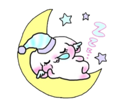 white rabbit & black cat sticker #1579997