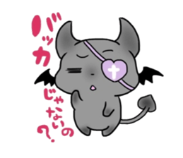 white rabbit & black cat sticker #1579998